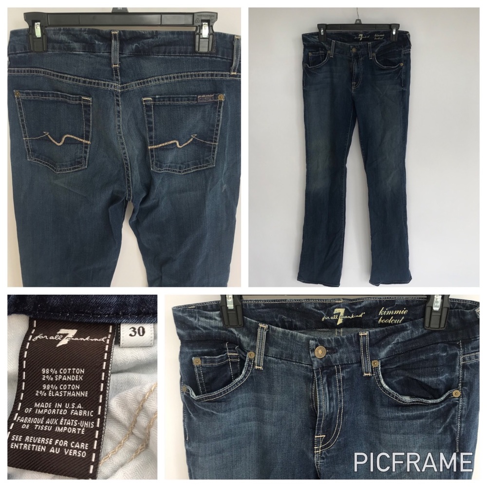 Seven Light Weight Dark Denim Bootcut Jeans